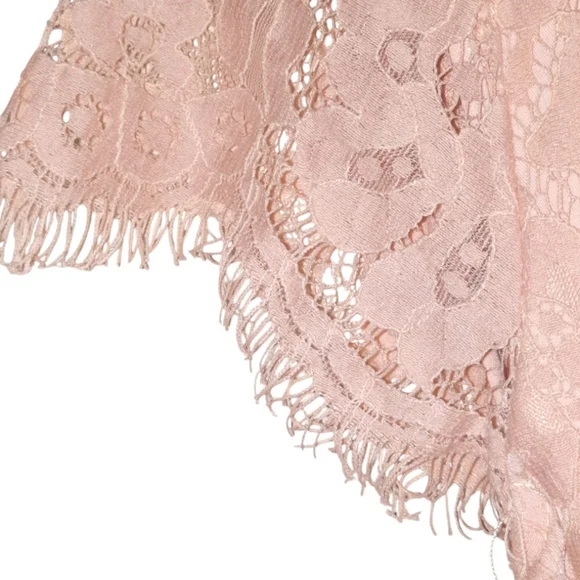 KEEPSAKE Lace Cutout Minidress Pink Nude Eyelash Lace Ballet Coquette Rose L 10 - Picture 4 of 12